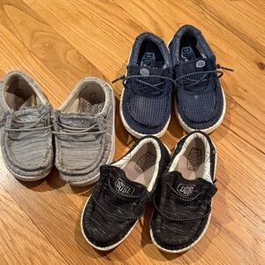 Hey Dude Kids Moccasins - Gray, Navy, Black